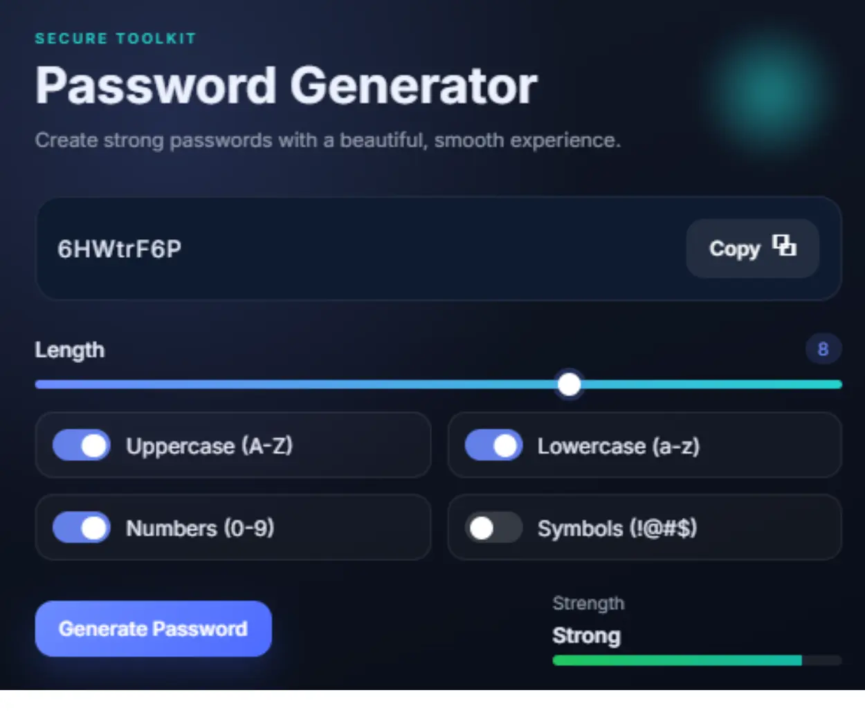 Password Generator background